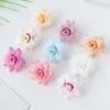 Fleurs décoratives 20pcs soie petite tête de rose multicolore artificielle pour guirlande de Noël broche de mariage décoration maison arrangement floral