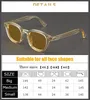 Solglasögon Johnny Depp Man Lemtosh Polariserade solglasögon Kvinna lyx varumärke Vintage Yellow Acetate Frame Night Vision Goggles