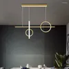 Pendellampor modern dimning LED -ljuskrona gyllene/svart ö konst fjädring ljus ljus kök vardagsrum design hängande lampa