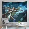 Tapisserier sjöjungfru Tapestry Mythical Sea Creature Underwater World Wall Hanging Art vardagsrum sovrum sovsal