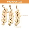 Decorative Flowers 3 Pcs Simulated Vegetable Skewers Artificial Garlic Model Hanging Decor Simulation Vegetables Foam