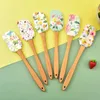 Baking Tools Cake Scraper Colorful Anti-scratch Silicone Portable Dessert Cream Spatula Household Supplies Pastry