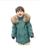 Giubbotti Vera Pelliccia Piumini d'anatra bianchi Cappotti invernali Bambini Piumino lungo midi Nuovi bambini caldi Ragazzi Addensare Cappotto Tuta da neve per bambini con cappuccio