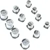 Condensateur électrolytique en aluminium SMD, 100 pièces, 6.3V 10V 16V 25V 35V 50V 1UF 2.2UF 4.7UF 10UF 22UF 47UF 100UF 220UF 330UF 470UF 1000UF