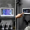 Home Wall Waterproof Mobile Phone Box Selfadhesive Holder Touch Screen Bathroom Shell Shower Sealing Storage 240125