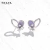 Ohrstecker Thaya S925 Silber Nadel Frauen 2024 Trendy Elegant Ohrring Mode Kristall Für Party Edlen Schmuck