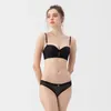 Soutien-gorge Ensembles Stripes Filetage Push Up Soutien-gorge et culotte Ensemble Sous-vêtements pour petits seins Femmes Sexy Belle Lingerie 2024