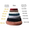 Hondenbed Donut Groot Grote Ronde Mand Pluche bedden voor honden Medium Accessoires Fluffy Kennel Kleine puppy Wasbaar Huisdieren Kattenproducten 240131