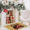 カーペットクリスマス休暇40x60cmフロアマットギフト面白いドアマットバスルームデコレーションホーム
