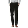 Men's Pants Suit Anti-pilling Corduroy Deep Crotch Trendy Male Winter Velvet Lining Warm Trousers For Office