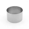 Bakformar 5 6 7 8 9 cm liten mini rund kaka mousse ring mögel rostfritt stål baksida metall 2 tum