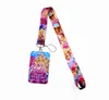 Classique mignon dessin animé princesse lanière pour clé cou sangle carte ID Badge porte-clés porte-clés porte-clés accessoires cadeau de vacances