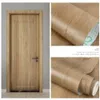 6080 cm bred träklistermärke för möbler tapeter PVC Wallstickers Diy Walls Waterproof Door Kitchen Garderob Cabinet Decor Film 240123