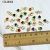 20 Stuks Tiny Zirkoon Hart Kristallen Hanger Charms Goud Kleur Sieraden Charms Sieraden Hangers Voor Ketting Maken 60323 240127