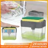 Liquid Soap Dispenser Portable Set Kitchen Detergent Press Box With Sponge Hand Dispensing Tools