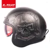 Casques de moto Mode LS2 Spitfire Vintage Casque Of599 Jet 3/4 Open Face Retro Half Casco Casque Moto