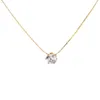 Autre Design Sense Gold Supérieur 6 Griffes Diamant Pendentif Collier Femmes Été Clavicule Chaîne Accessoires Ne Se Décolorent Pas Livraison Directe Otfv7