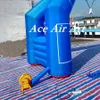 12mW (40ft) With blower wholesale New Arrived Blue Inflatable Start Finish Line Arch Archway Entrance Way Can Hanging Small Time Clock with Removable Banner