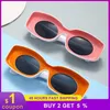 Eyewes extérieurs Lunettes de soleil vintage drôles femmes verres surdimensionnés Punk Luxury Brand Party Eyeglass Men personnalisé Elliptic