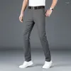 Pantaloni da uomo Primavera Business Casual Moda Grandi dimensioni Lavoro d'ufficio Tinta unita Maschio Marca Nero Borgogna Pantaloni kaki 38 40