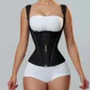 Fajas Colombians Girdles With Row Buckle and Zipper Postpartum Corset Waist Trainer Body Shaper For Women Sexy Shaping Curve 240124