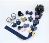 Hair Accessories 18pcs/set Kids Barrettes Hairgrips Clips Gift Set Ribbon Bow Handmade Hairpins For Girls