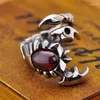 Cluster Ringe Retro Punk Männer Ring Skorpion Coole Hip Hop Rock Lokomotive Legierung Alte Silber Farbe Finger Frauen Schmuck