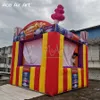 5x5x3.5mH (16.5x16.5x11.5ft) vente en gros Mini stand de concession d'espace de vendeur de magasin de friandises de carnaval gonflable portable avec rideau pliable pour les vacances