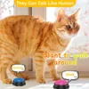 4/6 pezzi pulsanti di addestramento del cane registrabili con luce per animali domestici cane interattivo gatto addestramento dell'animale domestico cicalino pulsante parlante giocattolo di intelligenza 240130
