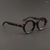Güneş gözlüğü çerçeveleri retro yuvarlak asetat optik gözlükler çerçeveler kadınlar el yapımı vintage miyopi reçeteli gözlük tasarımcısı gözlük
