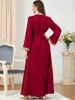 Vêtements ethniques Fête Dubaï Abaya Turquie Islam Longue Robe de soirée Lâche Broderie Élégante Femmes Musulmanes Ramadan Musulmane Robes