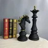 Resin International Chess Statue Creative Retro Figurines For Interior Home Decor Livingroom Desktop Decoration Desk Accessories 240119