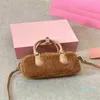 Designer-Tasche, luxuriöse Damen-Umhängetaschen, modische Handtasche, Plüsch-Boston-Tasche