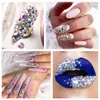 Conjunto de strass de unhas multicores, 21 grades, 6000 peças, com caneta de broca de cristal e braçadeiras, decorações de arte de unha, acessórios, suprimentos 240202