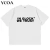 Mężczyźni T-shirt 100% bawełniany liter streetwearu Y2K Koreański druk mody gotycki harajuku vintage tops tee ponadgabarytowe estetyczne ubrania 240126