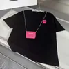Kadın T-Shirt Miu Tasarımcı Tişört Kadın Sıcak Matkap İşlemeli Mektuplar Tshirts Pamuk Yuvarlak Boyun Kısa Kollu Gevşek Moda Yaz bayanlar Kıyafetler Hpuq