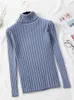 Women's Sweaters AOSSVIAO Cashmere Elegant Turtle Neck Women Sweater Soft Knitted Basic Pullovers Turtleneck Loose Warm Female Knitwear