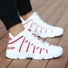 Grande taille en cuir PU hommes chaussures de course blanc Sport femmes Sport pour hommes baskets rouge Basket marche GME0105 240130