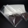 Bean Food Storage Bag 100pcs透明なプラスチック真空バッグエンボス加工片側エンボスデリカテッセンフレッシュネスProtecti311y