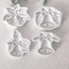 Moldes para hornear 3D Campana de Navidad Molde de silicona Molde de fondant Herramientas de decoración de pasteles Chocolate Gumpaste Moldes Sugarcraft Cocina