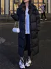 Kopa damska płaszcza Syiwidii ​​Long Parkas Fall Winter Jacket Women 2024 Koreańska moda zagęszcza ciepło z zamek błyskawiczny w dół odzieży wierzchniej