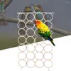 Other Bird Supplies Fashionable Parrot Swing Toy Linen Rope Climbing Net Hook Easily Moisture-proof Budgie Cage Perch Stand