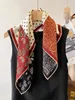 Double Sided Cashmere Pashmina Winter Warm AB Print Shawl Women Designer Wool Scarfs Square Bandanas 65CM