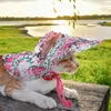 犬のアパレルペット帽子ワイドブリムスモールドッグキャップタイロープ付き子犬のグルーミングドレスアップガールドギーアウトドアかわいい猫サンキャップボンネット