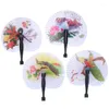Decorative Figurines Summer Handheld Fan Chinese Folding Hand Printed Paper Gift Wedding Party Decoration Colorful