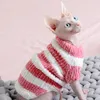 Pet Cat Clothes Winter Autumn Warm Cats tröja Jumper Sphynx Dog Hoodie Kläder Pullover Knippad skjorta för kattkattunge leveranser 240130