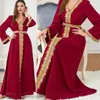 Vêtements ethniques Fête Dubaï Abaya Turquie Islam Longue Robe de soirée Lâche Broderie Élégante Femmes Musulmanes Ramadan Musulmane Robes