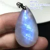 Anhänger Natürliche Mondstein Halskette Anhänger Für Frauen Dame Mann Liebe Geschenk Heilkristall Silber Perlen Blau Licht Edelstein Schmuck AAAAA