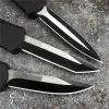 Micro A07 Couteau tactique automatique 440C Lame bicolore en alliage de zinc noir Couteaux d'auto-défense de tous les jours Outils de combat AUTO C07 3300 9400