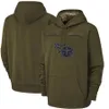 Tennessee''Titans''Men Dames Jeugd Salute to Service Sideline Performance Pullover Hoodie